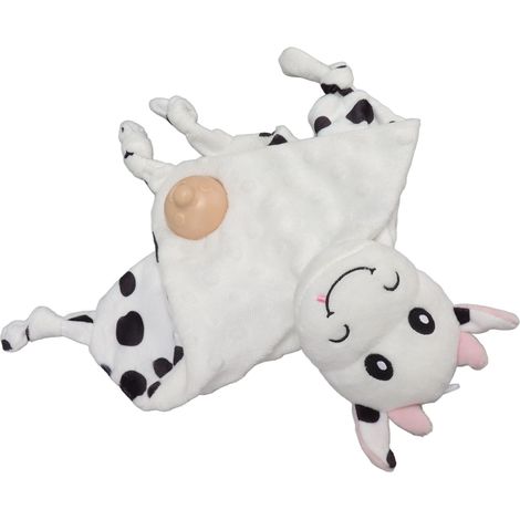 Kuscheldecke für Babys ab 3 Monaten mit Kuhmuster. (1/5)