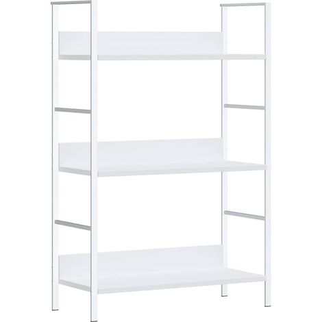 Maison Exclusive - Scaffale Libri 3 Ripiani Bianco 60x27,6x90,5 Legno Multistrato (1/5)