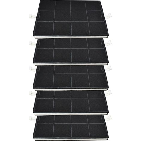 Filtro de carbón AllSpares para campanas extractoras compatibles con Bosch 00351210/351210 / DHZ5160 / Siemens LZ51600 y Neff Z5114X0 (293x200x23mm) (1/5)