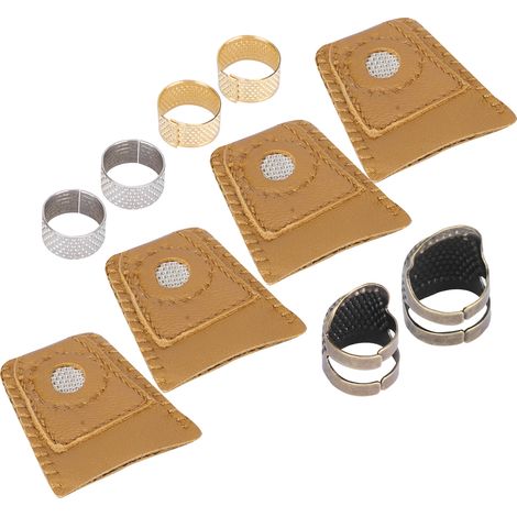 Verstellbarer Fingerhut, Fingerschutz für Nähen, Sticken und Handarbeiten (004) (1/5)
