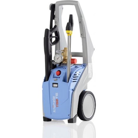 Kränzle – Nettoyeur haute pression électrique 130-150 bars – Débit 10 l/min – Moteur en laiton – Roues tout-terrain – Système Total-Stop