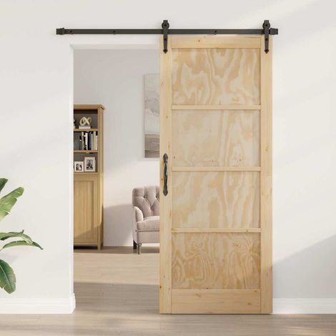 Puerta Interior ORKDAL Marrón 86 x 211 cm Madera contrachapada vidaXL