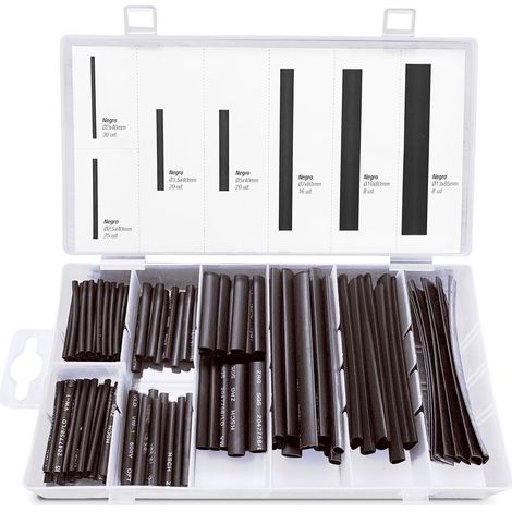 Set mit 127 schwarzen Onlex-Schrumpfhüllen (1/2)