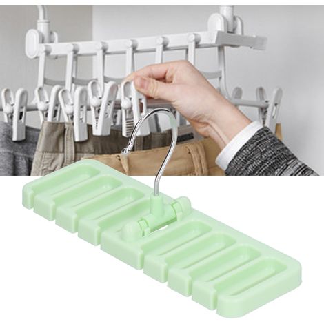 Étagère de rangement multifonctionnelle pour cravates et ceintures, cintre pour placard ou dressing. Organisateur de garde-robe. (1/5)