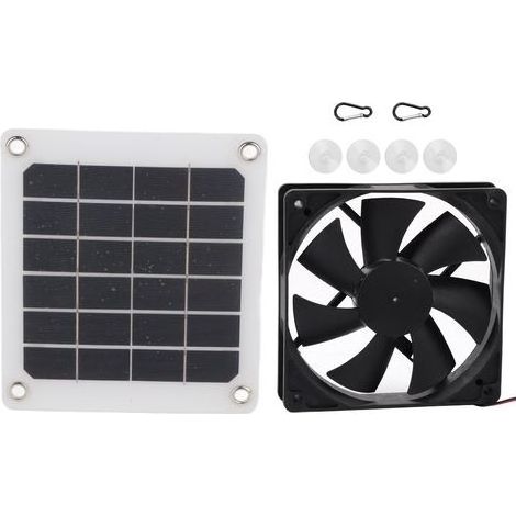 6V 10W Solarbetriebener Abluftventilator für den Außenbereich mit USB-Ladefunktion für Gewächshaus und Hühnerstall (1/5)
