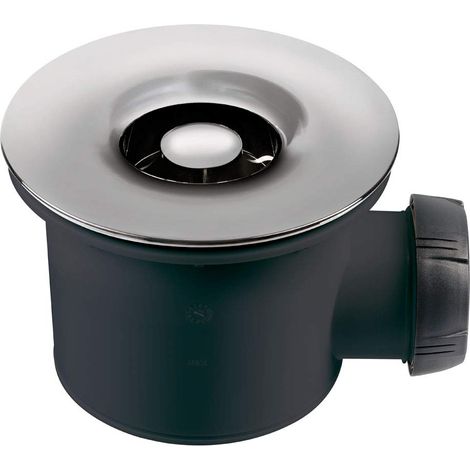 Wirquin 34060401 Piletta per doccia Tourbillon griglia in ABS cromato, grigia, Ø 90 cm (1/4)