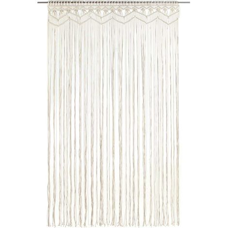 Maison Exclusive - Makramee Vorhang 140x240 cm Baumwolle