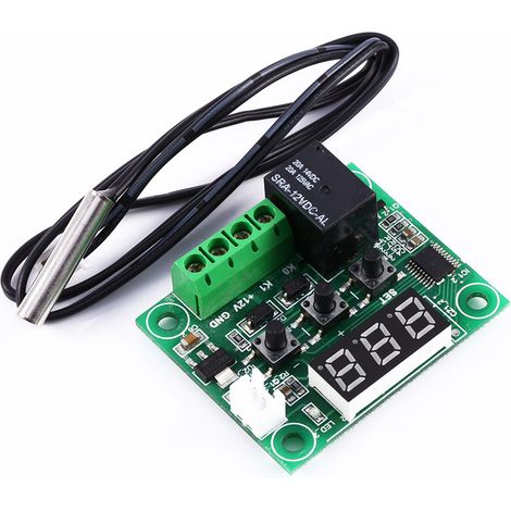 Thermostat numérique W1209 12 V, module de capteur et de commande de température -50-110 °C (1/5)