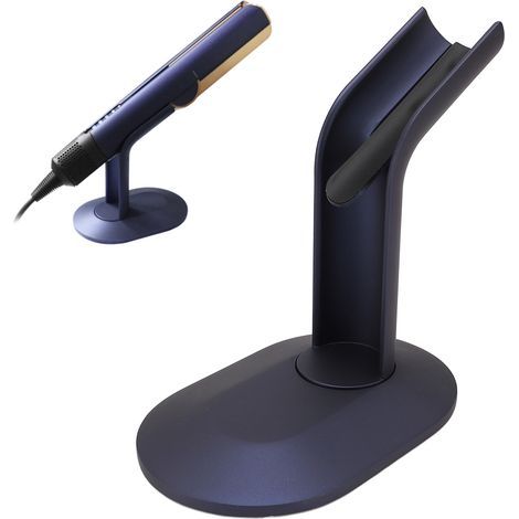 Support pour lisseur Dyson AirStrait, présentoir de bureau pour lisseur Dyson AirStrait, support de rangement de bureau pour sèche-cheveux Dyson (bleu). (1/5)