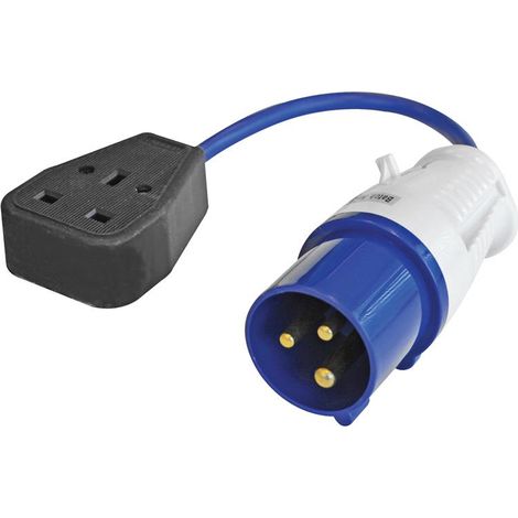 Faithfull Power Plus SY-CZ-28 240V 3-Pin Plug to 3-Pin Socket Fly Lead with 35cm Lead (1/3)