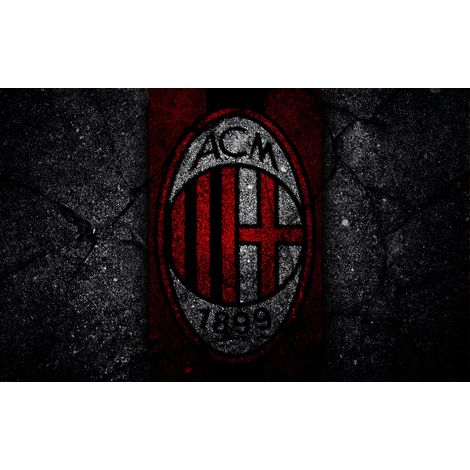 Papier peint panoramique Foot / Football - ACM - AC Milan - 130 cm x 81 cm (1/2)