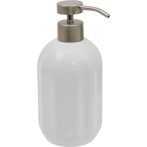Distributeur de Savon en Grès "Suny Colorama" 450ml Blanc (1/2)
