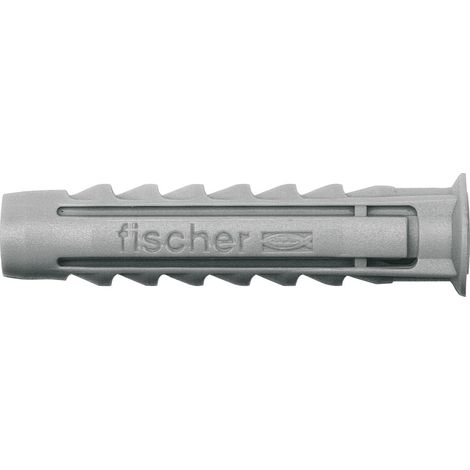 Fischer – Boite de 25 chevilles nylon SX 12 – Longueur 60mm – Pour béton, brique, carreaux – Fixation durable avec quadruple expansion