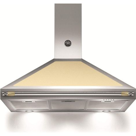 Cappa a parete classe A colore inox e scocca crema 100 cm - Bertazzoni K100HERCRA (1/2)