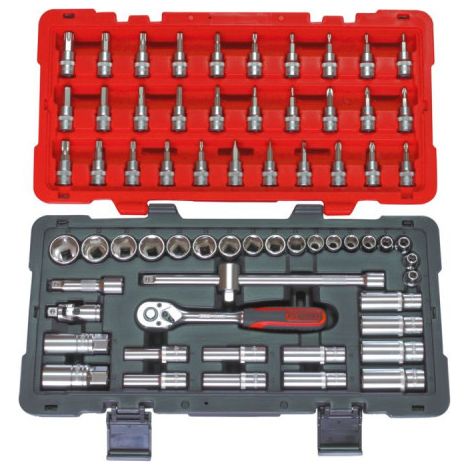 KS TOOLS ULTIMATE Steckschlüssel- und Zubehörkoffer 3/8'' - 66 Teile