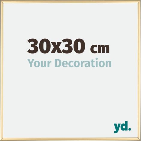 yd. - Cadre photo 30x30 - Or - Aluminium - Kent (1/5)