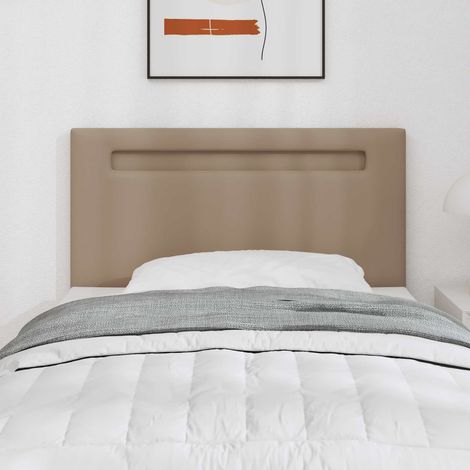 LED Kopfteil Cappuccino 90 cm Kunstleder (1/5)