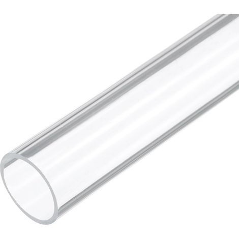 Tube Rigide en Plastique Transparent de 12 Pouces (30cm) 26mm x 30mm (1 Pouce x 1 3/16 Pouces) en Acrylique, Tuyau Rond en Polycarbonate (1/5)