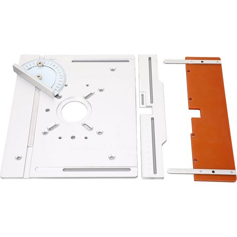 Lot H8 en aluminium, défonceuse à bois multifonction avec table élévatrice inversée, 4 pièces, fraisage et chanfreinage, guide de tenonnage et serrage, finition des bords. (1/5)