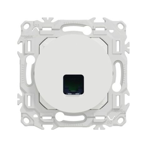 Presa RJ45 Odace - Cat6 UTP grado 1 a 2 - bianco gesso - SCHNEIDER - S920475 (1/4)