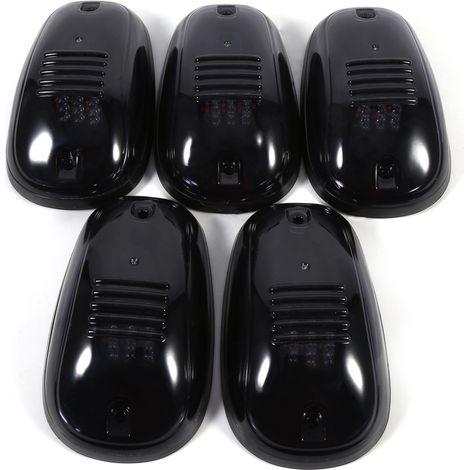 5 Feux Ambrés LED de Toit pour Camion SUV 4x4, Feux de Position avec Capot Fumé (1/5)