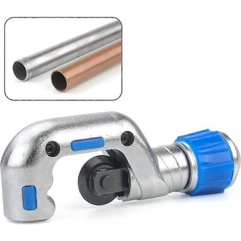 Coupe-tubes CT-432 pour tubes en cuivre et en acier inoxydable de 4 mm à 32 mm de diamètre avec 2 lames de rechange (1/5)