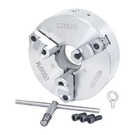 Fervi M005A/320 Mandrino di precisione autocentrante a 3 griffe reversibili (1/3)