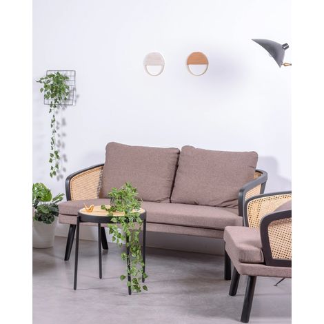 Nest Dream - Vintage-Retro-Sofa - Leeds - Schwarz
