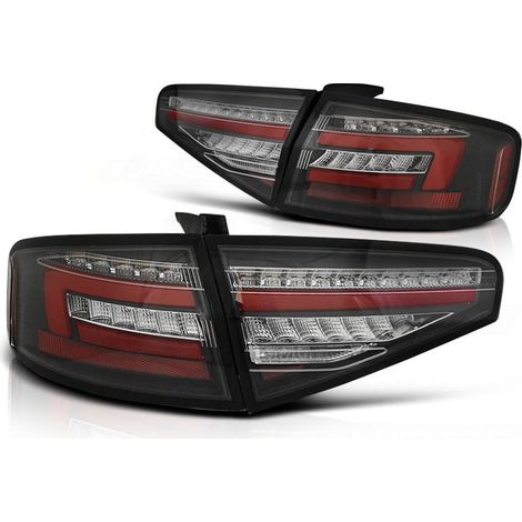 Pilotos traseros LED para AUDI A4 B8 12-15 SEDAN NEGRO