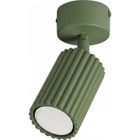 Plafoniere KARBON verde oliva 7x18x7cm Alluminio Sollux (1/5)