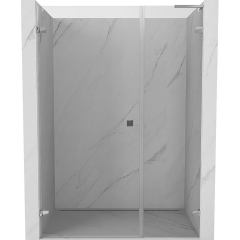 Mexen Lunar-B L puerta de ducha abatible izquierda 110 cm, transparente, cromo - 832SL-110-050-01-00-L (1/5)