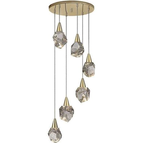 LAMPARA 6L AQUARIA ORO MATE (1/5)