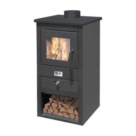STUFA LEGNA ATHENA 11 MILLE  NERO KW 10,7 MM 430X410 H.MM 860