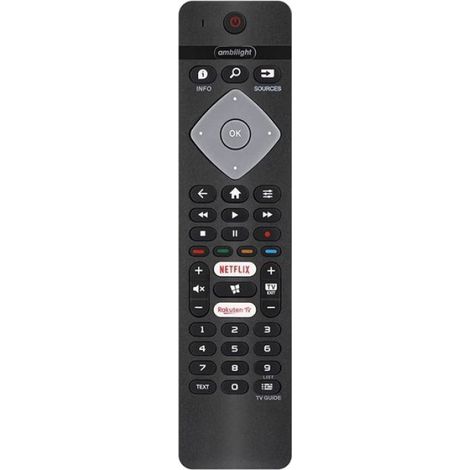 Télécommande - Pour Téléviseurs Philips Ambilight 4K - Compatible Modèles PUS67xx PUS68xx PUS73xx PUS82xx OLED804 - Noir - 1 Pièce (1/5)