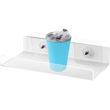 de douche en acrylique Étagères murales transparentes auto (1/5)