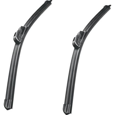 piezas, Tiras de goma ajustables para limpiaparabrisas, recambios de escobillas goma ajustables, tiras goma limpiaparabrisas, 16 pulgadas, Negro (1/5)