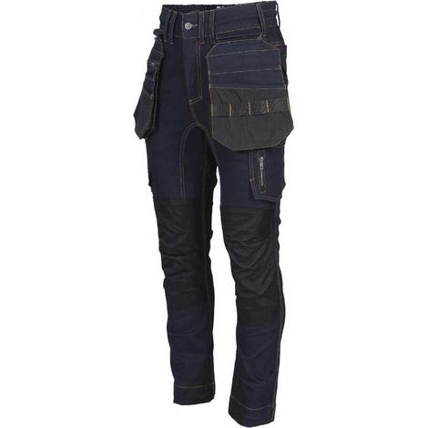 Pantalon de Travail Alzo - Taille 44 - Raw Jean - Résistant et Confortable - D-Work