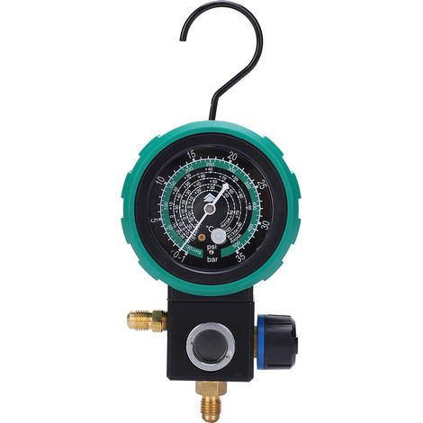 Manomètre de pression de réfrigérant pour la réparation et l'entretien des systèmes de climatisation automobile HS-M480AL (1/5)