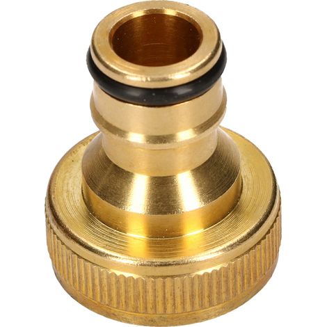 Messing-Wasserhahnanschluss für Gartenschlauch, Schnellkupplung 3/4"