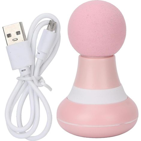 Mini masseur électrique sans fil portable pour la relaxation musculaire et le soulagement de la douleur - 6 réglages, rose (1/5)