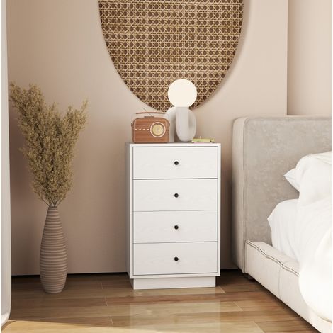 mobile contenitore 47x29x75 cm 4 cassetti bianco OKMYHOME (1/5)