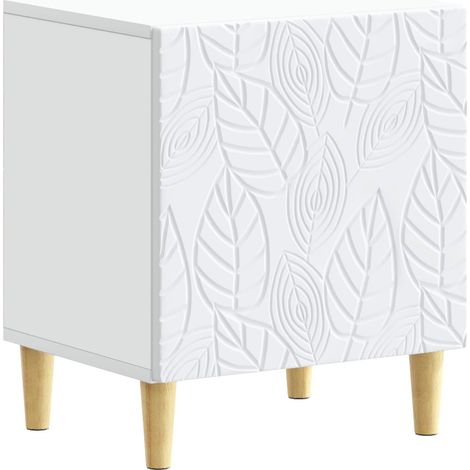 Comodino Bianco 43 x 34,5 x 50 cm Legno ingegnerizzato vidaXL