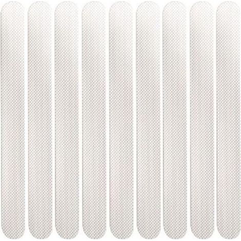 grattoirs antidérapants auto-adhésifs pour baignoiremarches doucheéchellesbateauxblanc Fonepro lot de 24 Blanc (1/5)