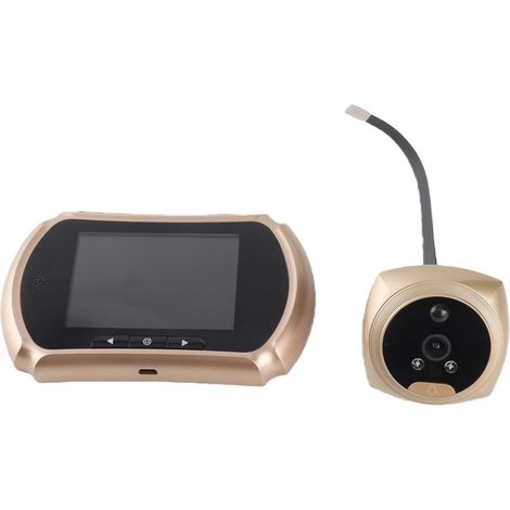 1,3-Megapixel-Türkamera mit 3-Zoll-LCD-Bildschirm, Video-Türklingel sowie Foto- und Videoaufzeichnung zur Verbesserung der Haussicherheit. (1/5)
