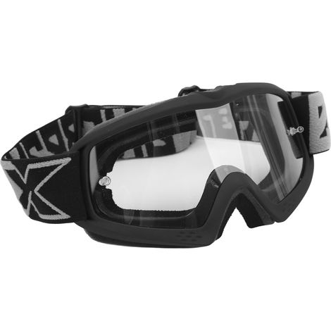 Lunettes de moto transparentes, anti-rayures et réglables pour motocross, adaptées aux enfants, adolescents et adultes, pour le cyclisme et l'escalade. Monture noire 8060.