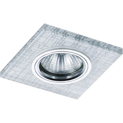 EMPOTRABLE CRISTAL CUADRADO KONY GU10 LED 3W 4000K (1/2)