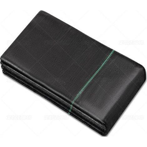 Toiles de Paillage 3m x 5m, Geotextile, Toile Anti Mauvaises Herbes Jardin, Bache Noire Agricole, Barriere Anti Racine, Contre Les Mauvaises Herbes, Tissu Perméable à l'eau et l'air, Anti-UV