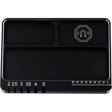 Plateau de Rangement Magnétique en Alliage D'Aluminium pour Voiture et Camion RC, Conteneur de Rangement pour Vis, Pièces Électroniques, Plateau de Rangement pour Vis (1/5)