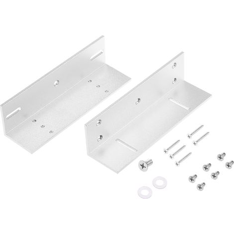 Stents de support Z pour Force de maintien de 280KG, 600lb, serrure magnétique pour porte, support de montage en alliage d'aluminium (1/5)