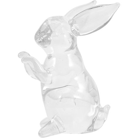 Hasenfigur für Schreibtisch und Gartendekoration Lebendige